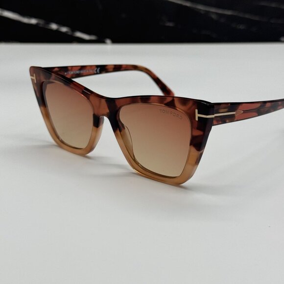 NEW TOM FORD POPPY-02 TF846 56T HAVANA CAT EYE WOMEN SUNGLASSES FT0846/S 56T